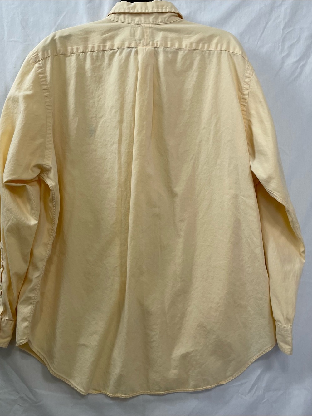 Ralph Lauren XL men’s Butter Yellow Button-Down Oxford classic fit shirt - Picture 3 of 7